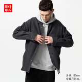 优衣库男女装牛仔宽松衬衫/水洗产品长袖衬衣478115 480761 476445/09黑色 XS