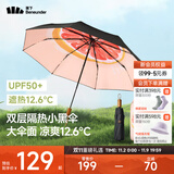 蕉下（beneunder）太阳伞防紫外线夏季遮阳伞晴雨两用伞双层三折防晒伞防晒小黑伞 【经典果趣】嬉柚