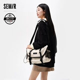 森马（Semir）【单肩包福袋】斜挎包男时尚简约男包单肩包挎包运动胸包 H款【永久联名运动包】-米白10302