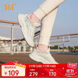 361°运动鞋女秋冬季网布透气健身轻便休闲厚底慢跑步鞋子682232210-1