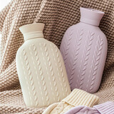 家の物语（KATEI STORY）热水袋注水硅胶食品级加厚防爆大号婴儿可微波暖水袋女暖手袋暖脚 硅胶热水袋-紫色
