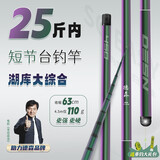 德森短节台钓竿湖库版超轻超硬19调全域大综合6h黑坑湖库便携碳素鱼竿 4.5m 【标配全套大礼包】 6H 28偏19调 江河湖库【更硬更强】