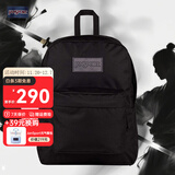 JANSPORT杰斯伯书包轻便双肩包男女旅行包简约背包电脑包学生校园 4QUEGP0 黑武士-隔层+侧袋-25年