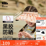 蕉下儿童防晒帽遮阳帽太阳帽子男女童空顶帽BM500贝壳帽狐狸乐园