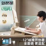 剑桥树12°可调节坐读写坐姿矫正器儿童写字姿势纠正小学生写作业低头学习阅读书架开学礼物 柔光米
