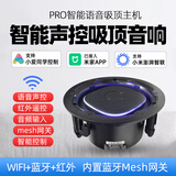 浪歌定制升级发烧版Pro语音吸顶音箱小爱同学声控WIFI音响蓝牙喇叭红外语控智能家居控制 升级重音PRO主音箱（主箱发声/带箱体/带红外）