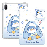 zoyu 适用华为MatePad SE保护套11英寸2024款气囊保护壳平板电脑全包防摔卡通可爱 袋子企鹅【配钢化膜】 MatePad SE 11英寸2024款