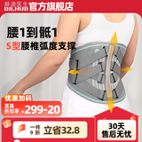 赫迪医生护腰带医用腰椎间盘突出腰肌劳损骨折术后腰托腰疼护腰痛男女专用 30cm后腰加宽【腰1到骶1整段支撑版】 M