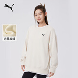 彪马PUMA 加绒保暖针织卫衣套头衫男女秋季圆领运动上衣 632292