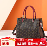 金利来女包手提包女PVC印花手提包托特包 生日礼物送礼