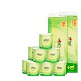 心相印茶语丝享系列纸巾卷纸卫生纸 卷筒纸厕所纸有芯卷纸 4层 120g/卷*24卷