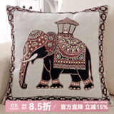 钟爱一生抱枕含芯靠垫办公室靠枕午睡腰枕卡通印花汽车床头靠垫 大象 45cm*45cm 含枕芯