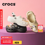 CROCS卡骆驰厚底云朵洞洞鞋|206750 黑色-001 37/38(240mm)