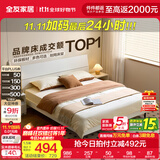 全友家居现代简约高箱储物收纳床主卧1.8米x2米双人大床家具政府补贴 【暖白色 | 高脚】单床 1.5x2米【爆款+性价比超高】