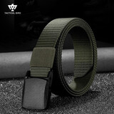 战术鸟无铁丨防金属过敏皮带男无磁塑料扣头非金属过安检帆布腰带女裤带