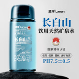 蓝岸新长白山天然矿泉水低氘弱碱性冰川蓝饮用水8箱96瓶