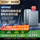 史密斯（A.O.SMITH）佳尼特蓝鲸净水机家用净水器厨房专用台下用直饮机一体机厨下8年RO膜京东自营 CR4200AE1 高水效