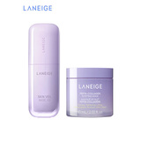 兰芝雪纱隔离+夜猫紫面膜套装防晒遮瑕妆前乳生日礼物送女友