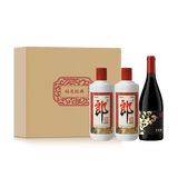 郎酒【裕见经典】郎牌郎酒 53度 500ml*2+张裕干红 750ml*1 家庭小酌