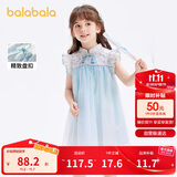 巴拉巴拉童装女童连衣裙宝宝夏装2024儿童裙子网纱国风旗袍裙208224111021