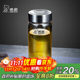 希诺玻璃杯单层加厚大容量家用办公泡茶杯子男车载水杯XN-6016L 400mL