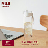 无印良品（MUJI）共聚酯 便携水杯高颜值运动水杯塑料杯 透明 750ml