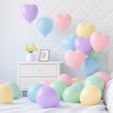 京唐马卡龙心形气球爱心结婚浪漫房间婚礼布置婚庆场景装饰气球