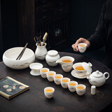 茶沿功夫茶具整套高档德化羊脂玉白瓷泡茶壶茶杯茶器高档送礼