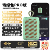 RUI MATECH睿玛MS-6 Pro蓝牙音箱便携式户外迷你高音质小音响长续航IP6防尘防水重低音炮TWS双机互联骑行收款 绿【MS-6Pro】蓝牙/插卡/线连/APP智控调音/震撼重低音