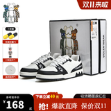 暴力熊（VIOLENTBEAR）男鞋秋冬新款透气低帮板鞋休闲运动鞋子潮鞋百搭女鞋情侣鞋轻奢潮 白黑色 41