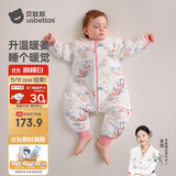 贝肽斯婴儿睡袋暖姜恒温儿童分腿睡袋婴幼儿防踢被睡衣四季双层 凤鸾S