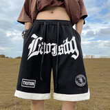 SEMALAM高街美式短裤男夏季潮牌运动球裤宽松休闲裤子胖子大码篮球五分裤