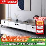 米客米家（MIKEMIJIA）电视柜现代简约小户型客厅落地储物柜轻奢电视机柜子茶几组合家具 店长推荐四柜门+灰色180CM 组装（自行安装）