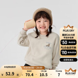 巴拉巴拉童装儿童卫衣秋冬2024男童女童圆领套头摇粒绒上衣潮208424121216