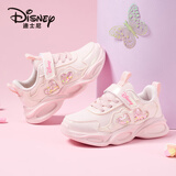 迪士尼（Disney）女童运动鞋儿童户外舒适跑步鞋中大童潮流百搭休闲鞋 浅粉 37