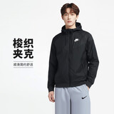 耐克（NIKE） 男子梭织防风衣 夹克 户外运动727325-010黑S