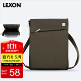 乐上（LEXON）单肩包男士商务斜跨包休闲耐磨iPad包