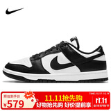 耐克NIKE女复古休闲板鞋 熊猫DUNK缓震运动鞋 DD1503-101白黑37.5
