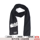 阿玛尼（ARMANI）男女士同款围巾鹰标印花LOGO围脖围巾礼物10243 98664-黑色 FZ