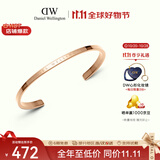 丹尼尔惠灵顿（DanielWellington）dw手镯女 经典玫瑰金大号开口手镯生日礼物送女友
