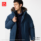优衣库莫雷加德同款男装女装高级保暖羽绒大衣外套冰雪羽绒481200 68 深蓝色 L