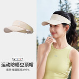 骆驼（CAMEL）跑步防晒帽女男夏季运动户外空顶遮太阳高尔夫马拉松网球帽子C101