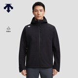 迪桑特（DESCENTE）TRAINING综训运动健身防泼水男士加绒梭织上衣 BK-黑色 3XL (190/108A)