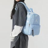 Jordan男女乔丹 聚酯纤维 书包背包 满印Logo双肩包DV5304-411冰蓝 均码