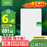 施耐德电气 配电箱 空开强电箱 家用 白色面盖 三排48回路 天朗系列TLA48B