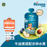 禾泱泱进口果泥 欧洲有机 婴幼儿6个月以上辅食水果泥泥 不添加白砂糖 牛油果蓝莓香蕉苹果泥 100g*1袋