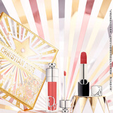 迪奥DIOR丰盈红唇口红礼盒(丝绒720+丰唇蜜018)生日礼物送女友