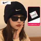 耐克（NIKE）帽子男士 25冬季款运动帽女士户外保暖舒适绒线帽休闲帽毛线帽 HJ7024-010 MISC