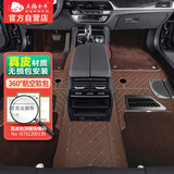 五福金牛免拆360全包围汽车脚垫宝马5系奔驰E300L奥迪a6l-天福真皮超弹咖