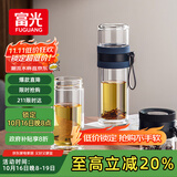 富光双层玻璃杯 泡茶杯茶水分离杯子 高硼硅玻璃水杯商务男女士290ML